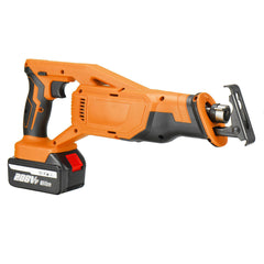 Li-ion Cordless Reciprocating Saw Rechargeable Electric Recip Sabre Saw W/ 4pcs Blade & 1pc Battery