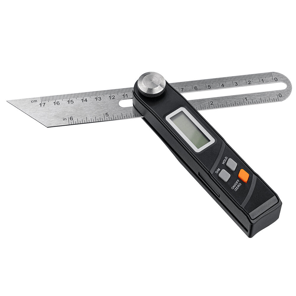 Stainless Steel Digital Protractor 360° Angle Finder with LCD Display, Battery Operated, Durable T Bevel Ruler