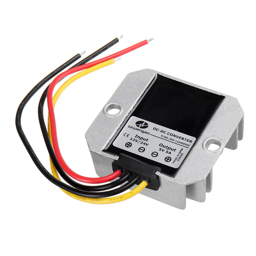 Car LED Display Power Converter 12V 24V to 5V 25W 5A Power Supply Module