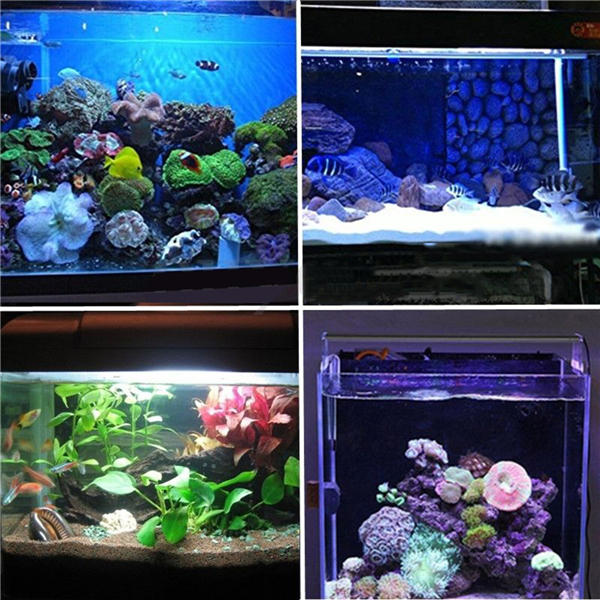 4.5W 60CM Submersible Remote Control/Button 60CM 30 LED RGB Night Lamp for Aquarium Tank Fish Pond