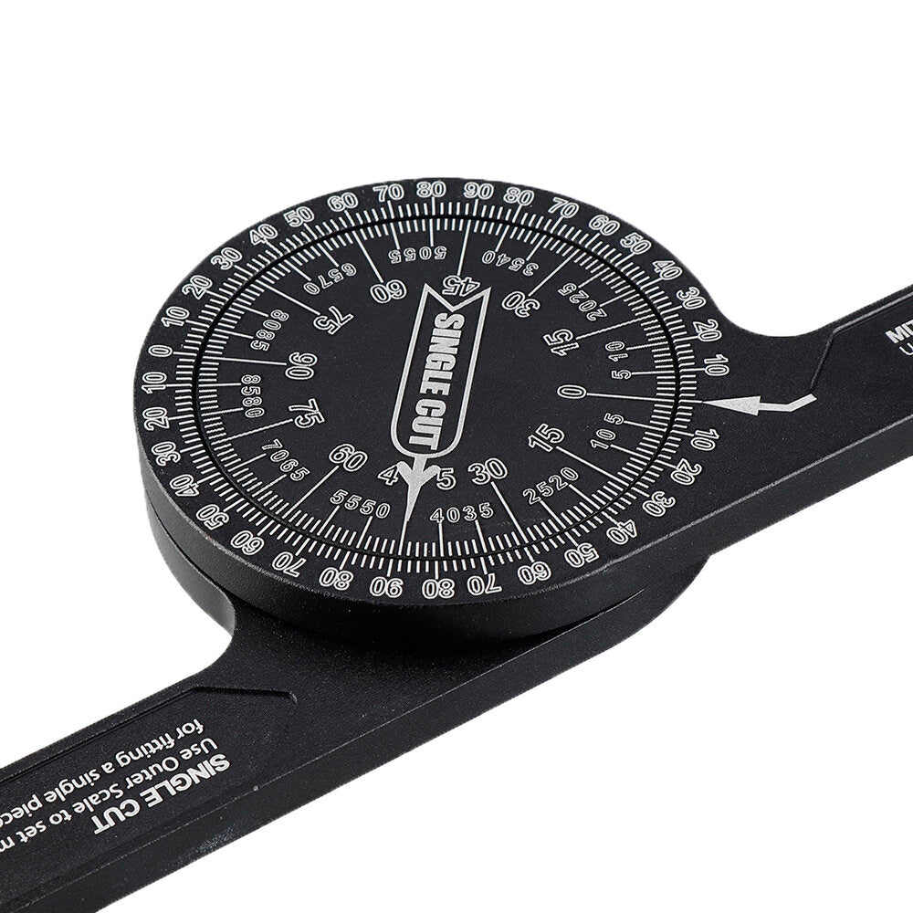 7-Inch Aluminum Protractor Angle Finder for Carpenters, Plumbers & Woodworking - Precision Miter Tool
