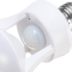 E27 6W 7W SMD5730 Pure White Warm White LED PIR Infrared Body Motion Sensor Lamp Bulb AC110-245V