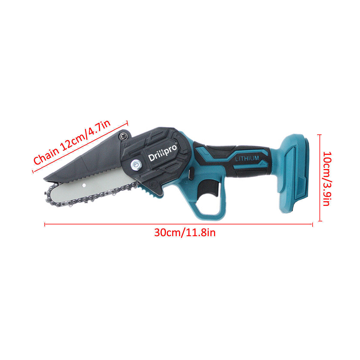4 Inch Electric Chain Saw Portable One-hand Saw Wood Cutter for Makita 18V Battery