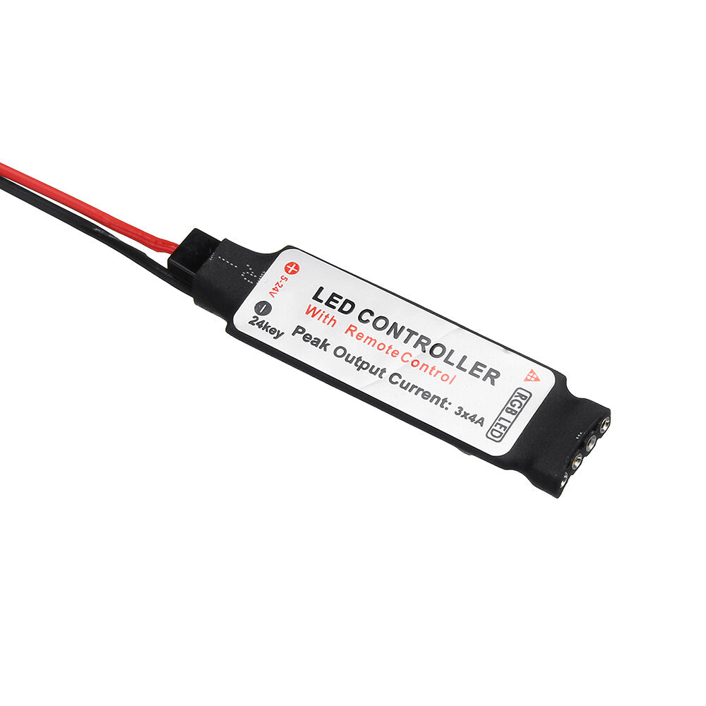 DC4.5V Mini RF Controller Battery Box with 24 Keys Remote Control for RGB LED Strip