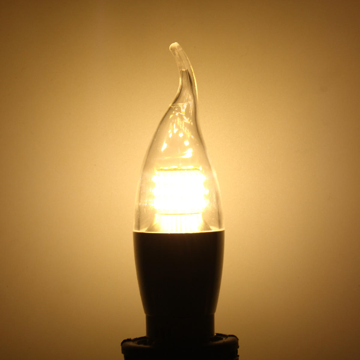 7W LED White Warm White Glass Candle Lamp Bulb Non-Dimmable AC 85-265V