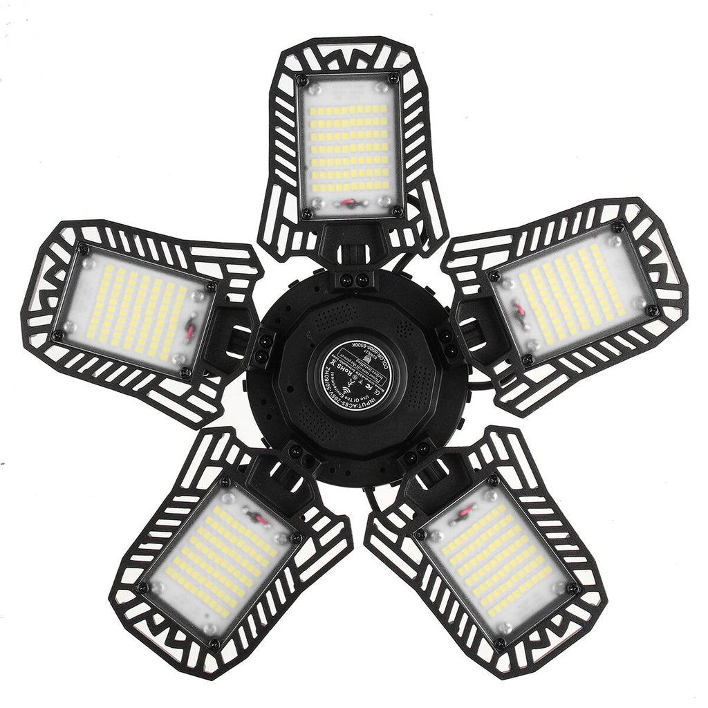 60W/100W 165-265V LED Garage Light E27 Deformable Ceiling Light Warehouse Lighting Bulb Adjustable