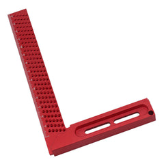 Red T-Shaped Woodworking Ruler - 160mm Aluminum Alloy Cross Measurement Tool for Accurate Line Drawing