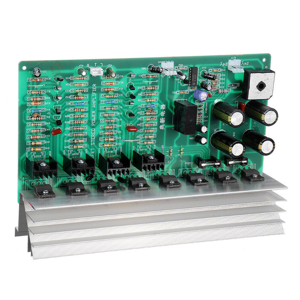 300W High Power Amplifier Board 2.0 Channle V-MOS Field Effect Amplifier DIY Hi-Fi Speaker Audio Amplifier Module Dual 24V-26V