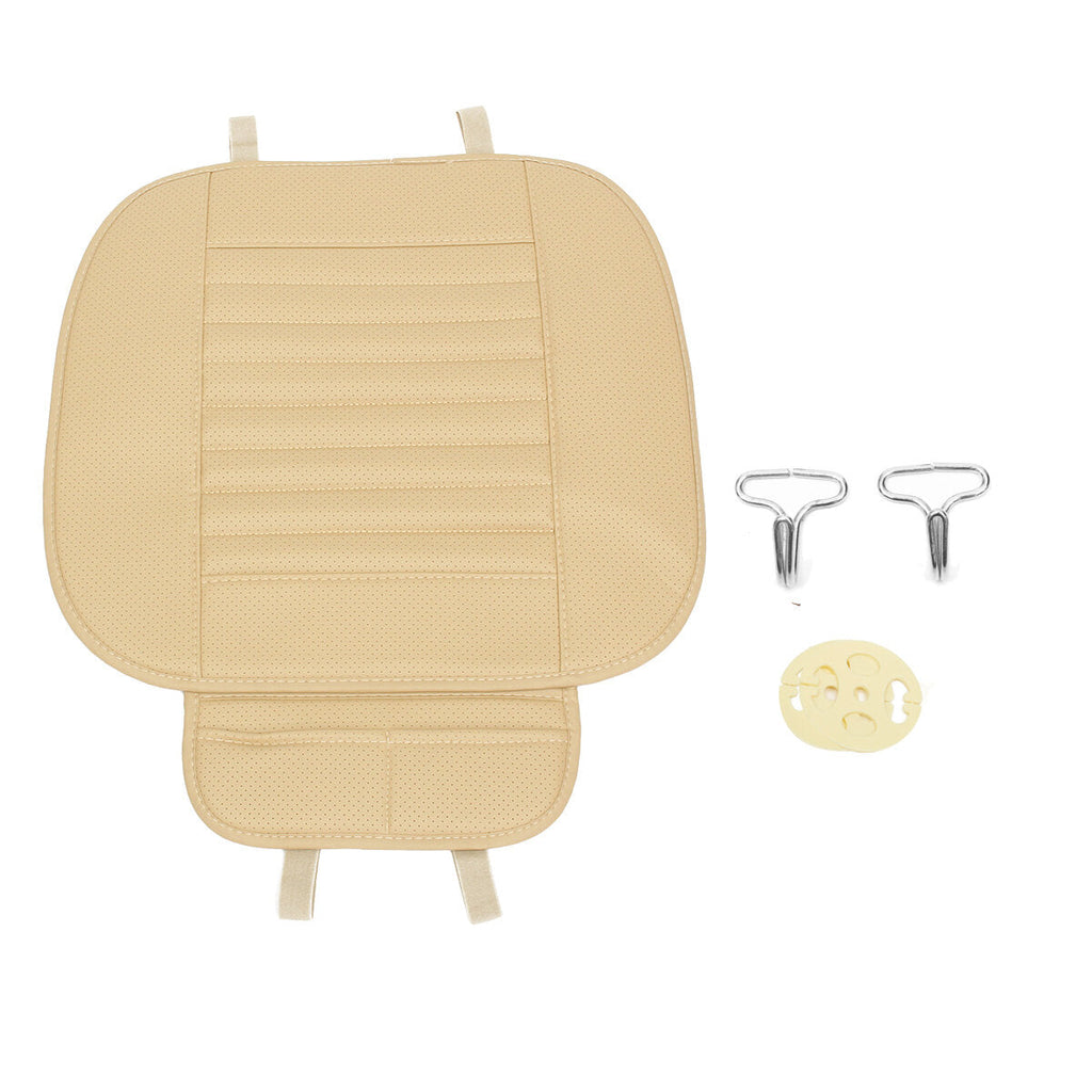 Car Front Seat Cover Cushion Breathable PU Leather Bamboo Charcoal Pad Mat