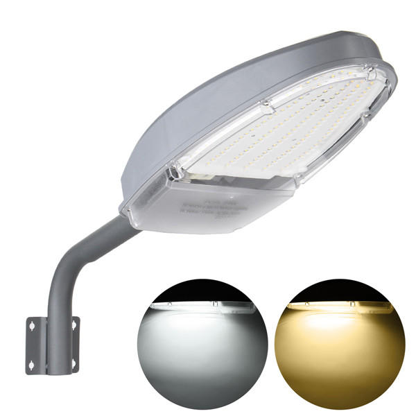 24W Light Control Motion Sensor 144 LED Road Street Lights Flood Lamp for Outdoor Yard AC85-265V