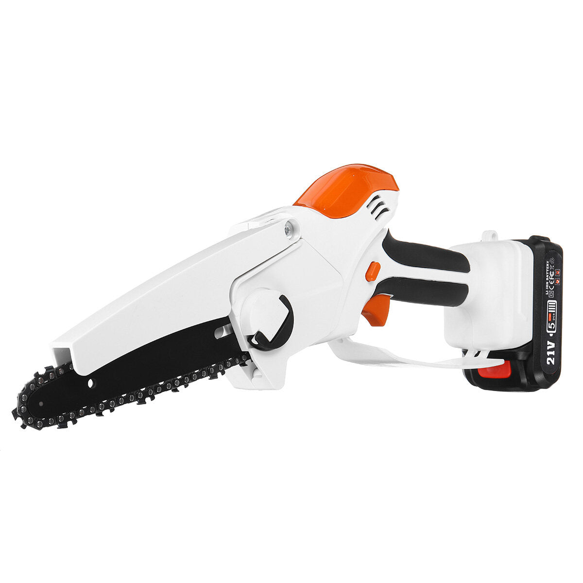 6 Inch Portable Electric Chain Saw Mini Cordless Rechargeable Woodworking Wood Cutting Tool