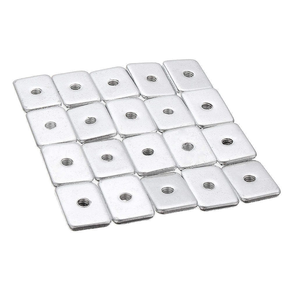 20pcs M5 Zinc Plated Tee Nuts for 2020 V-slot Aluminum Profiles Extrusions