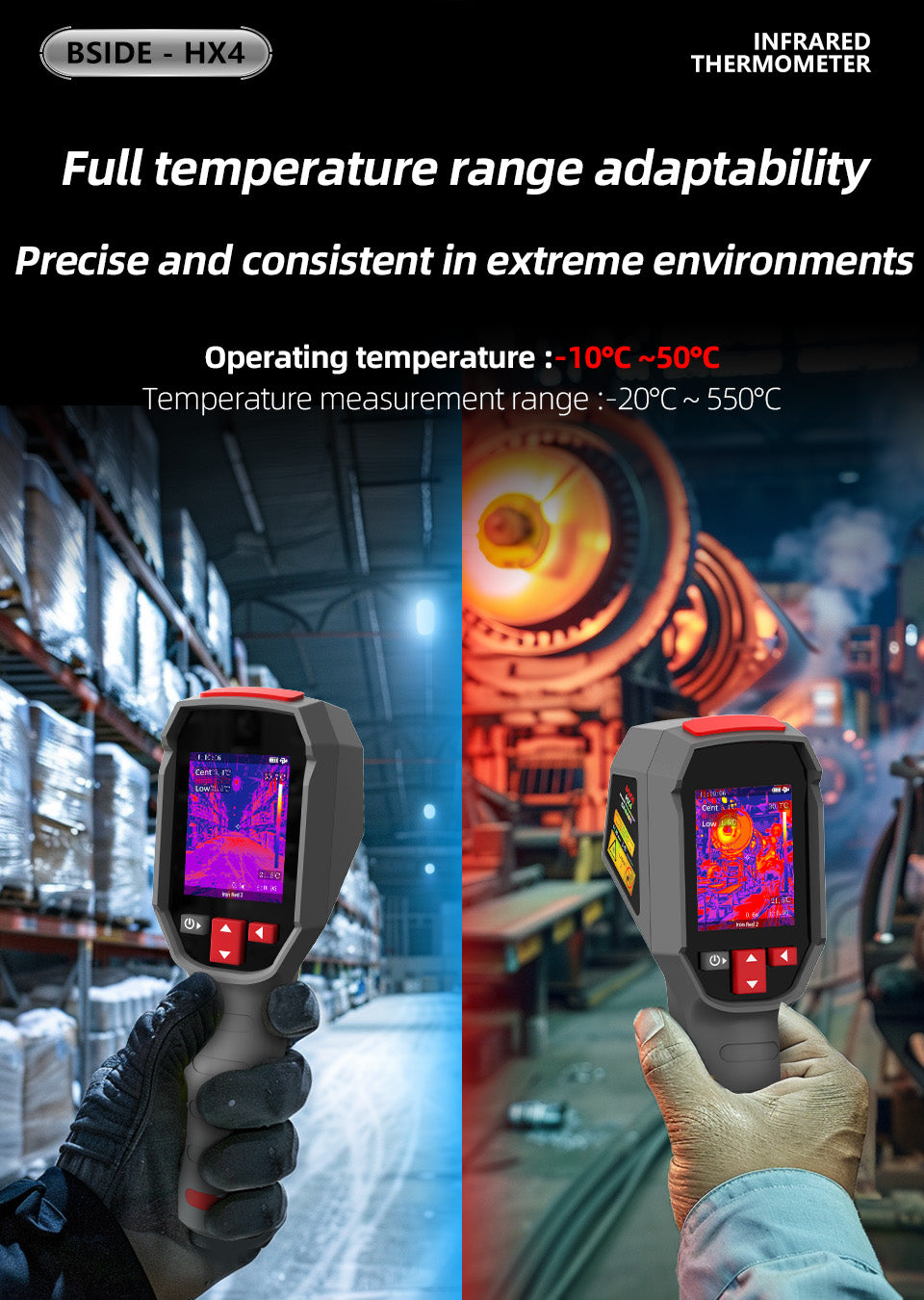 GreenZech Industrial 320-H | 240x320 HD Thermal Imaging Camera | 25Hz Professional Handheld Infrared Imager