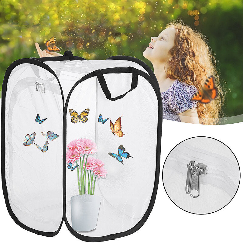 15.75X15.75X23.62in Butterfly Cage Mantis Stick Small Insect House Breathable Mesh Insect Breeding Cage