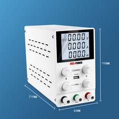 0-120V 0-3A Adjustable Lab Switching Power Supply DC Laboratory Voltage Regulated Bench Digital Display DC12V Power Supply Maintain