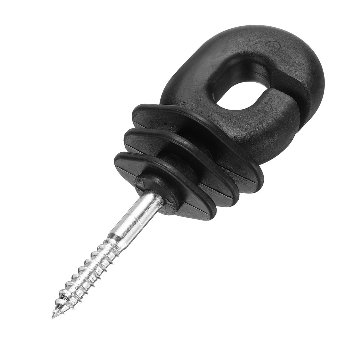 50Pcs Pet Electronic Fence Offset Ring Insulators Fencing 4 inch Screw In Posts Wire