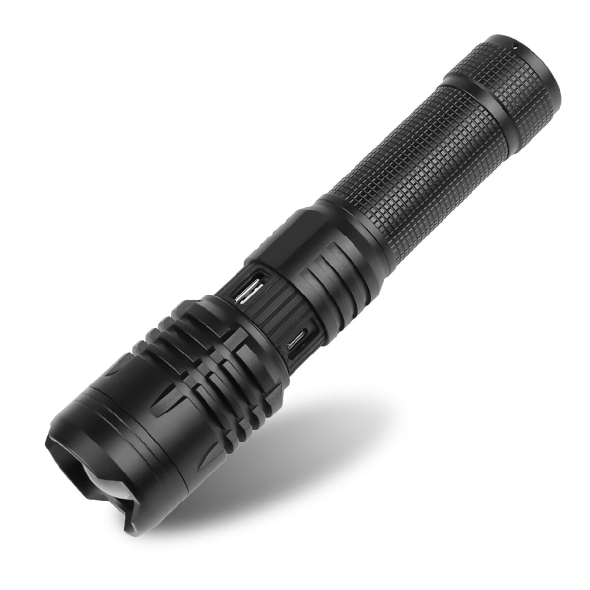 Bright 26650 18650 Powerful LED Flashlight USB Rechargeable & Charging Indicator Long Throw Strong Seachlight