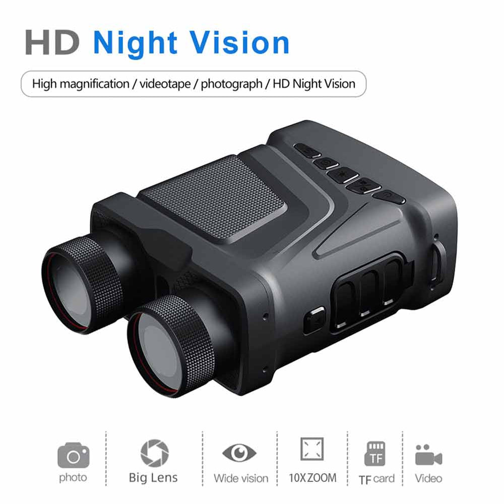 10X Zoom Digital Infrared Night Vision Binocular Telescope for Hunting Camping Professional 1080P 800M Night Vision Device