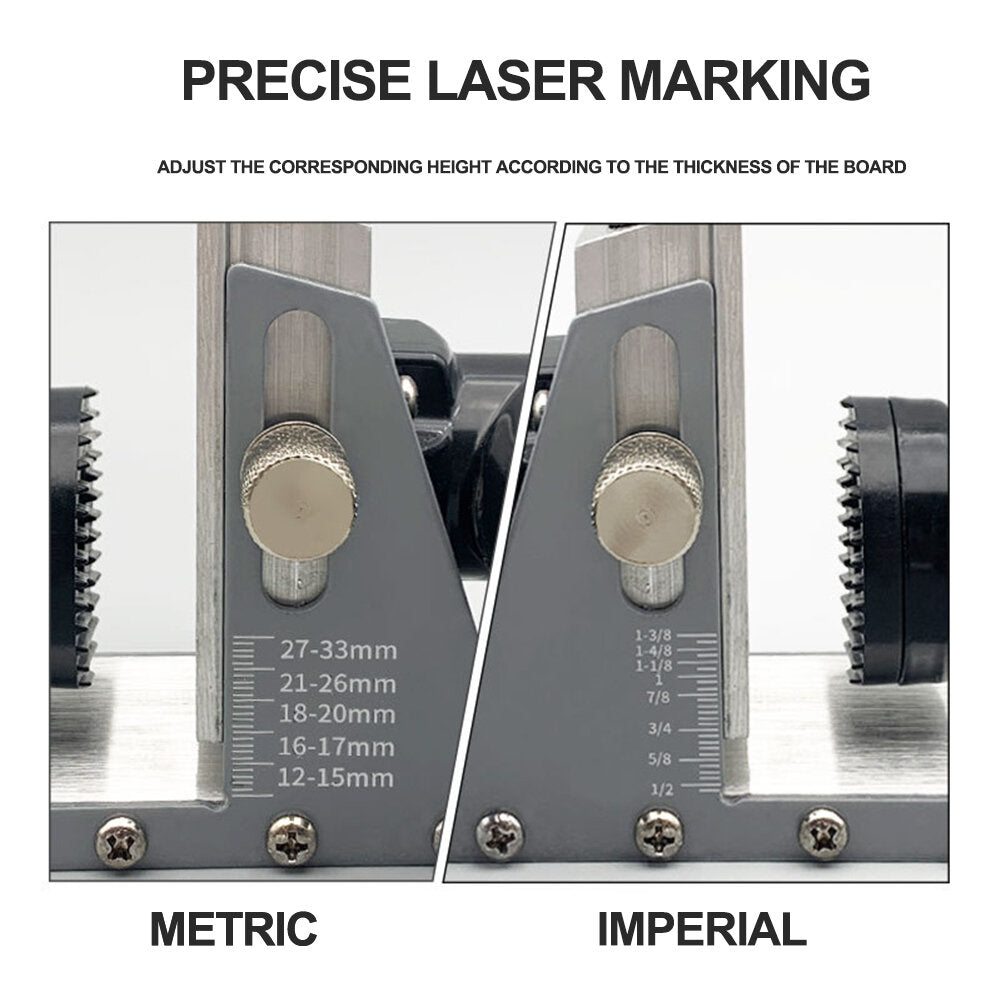 High-Quality Adjustable Oblique Hole Jig with Laser Calibration, Non-Slip Handle, and Versatile Hole Spacing for Woodworking