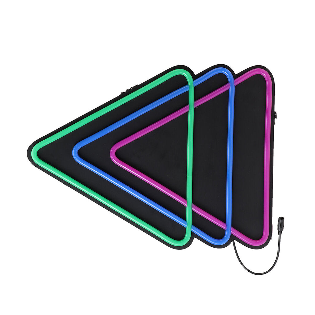 Triangle LED Neon Sign Light Hanging Party Store Visual Artwork Lamp Wall