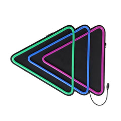 Triangle LED Neon Sign Light Hanging Party Store Visual Artwork Lamp Wall