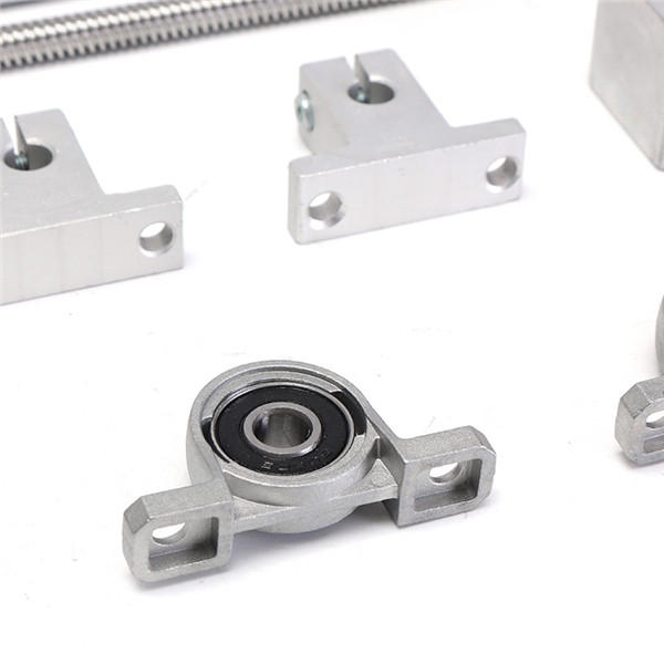 13pcs 400mm CNC Parts Optical Axis Guide Bearing Housings Aluminum Rail Shaft Support Screws Set