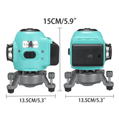 8/12/16 Line 360 Rotary Leveling Cross Measure Tool Green Laser Level Tool Kit with 1pcs Battery