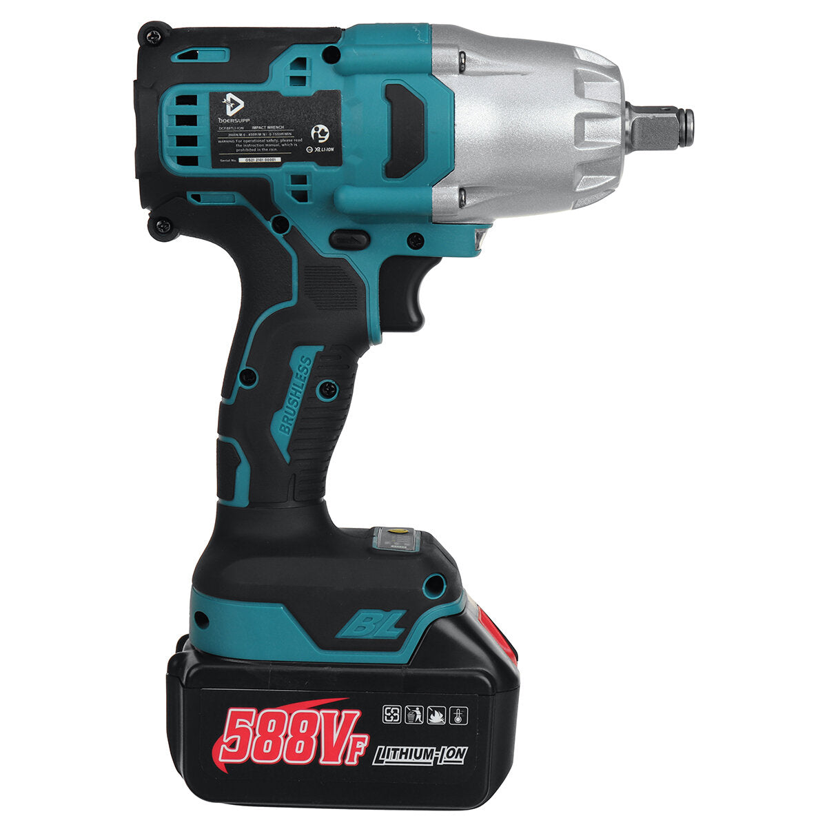 588VF High Torque Brushless Impact Wrench Cordless For Makit 18V Battery – INFMT