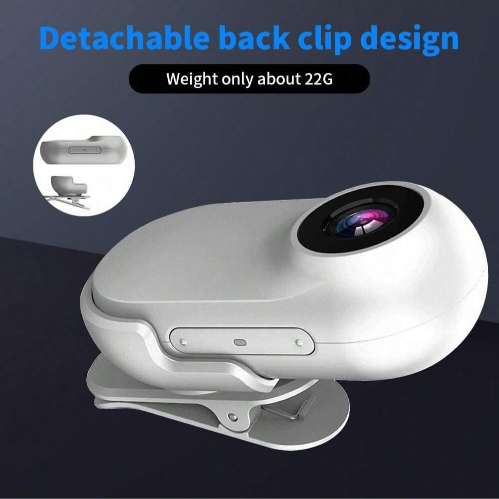 Portable 1080P Action Camera, Mini Wearable Safety Cam with EIS, Night Vision, Ideal for Travel, Sports, Vlogs, and Outdoor Use