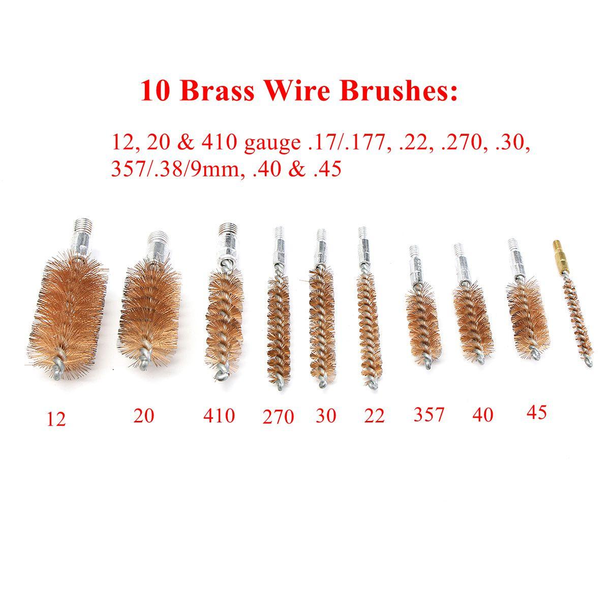 4.5-20mm Universal Barrel Shotgun Cleaning Brush Kit 12g Brush with Carrying Case