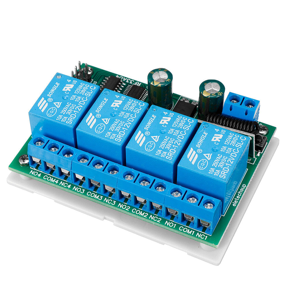 4CH Security Remote Keyless Controller Rolling Code HCS301 Remote Key Transmitter DC 12V