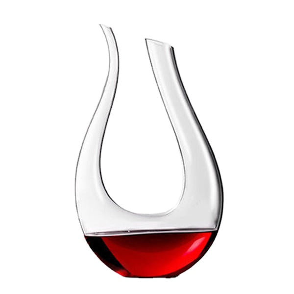 1200ml Luxurious Crystal Glass U-shaped Horn Wine Decanter Wine Pourer Red Wine Carafe Aerator
