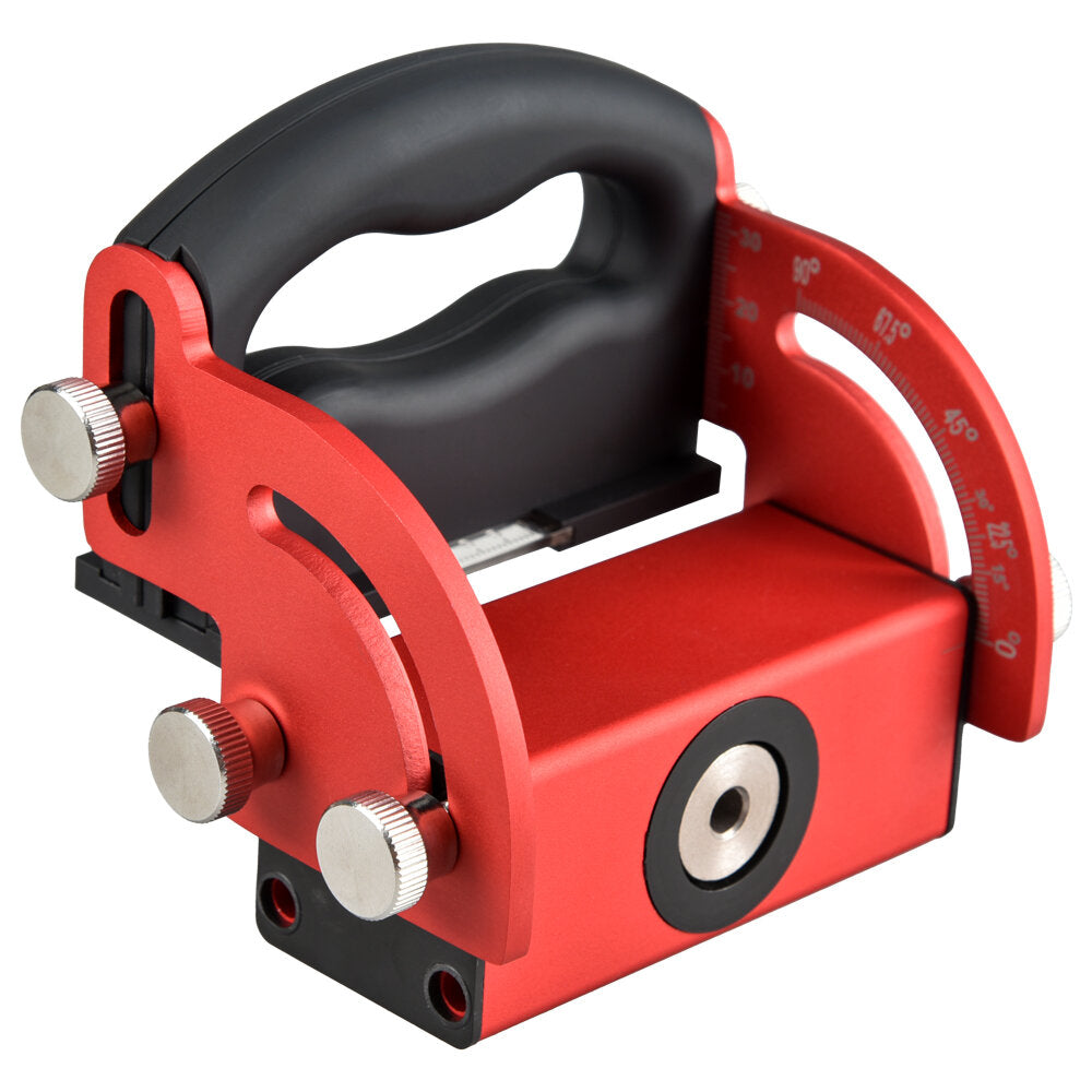 Adjustable Pocket Hole Jig, Aluminum Alloy & Carbon Steel, 0-90° Angle, M6/M8/M10/M12 Drill Sleeves, 1 Piece
