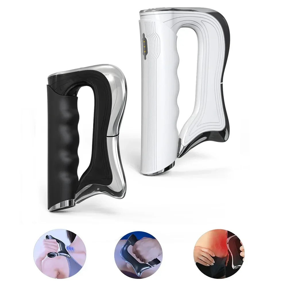 Electric Fascia Microcurrent Scraper for Muscle Relaxation & Pain Relief - NMES Massage Tool, Portable & Adjustable