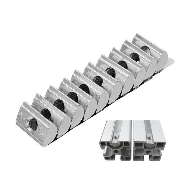 10pcs 4040 M6 Shrapnel Nut Block Elastic Nut EU Standard for 4040 Aluminum Profile