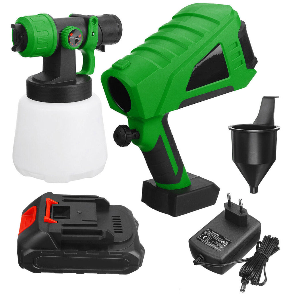 Green 1000ml Wide Pressure European Standard 5 Battery Lithium Battery Spray Paint Machine