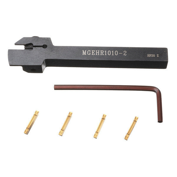 10x10x100mm Lathe Turning Tool Holder With 4pcs MGMN200 Inserts