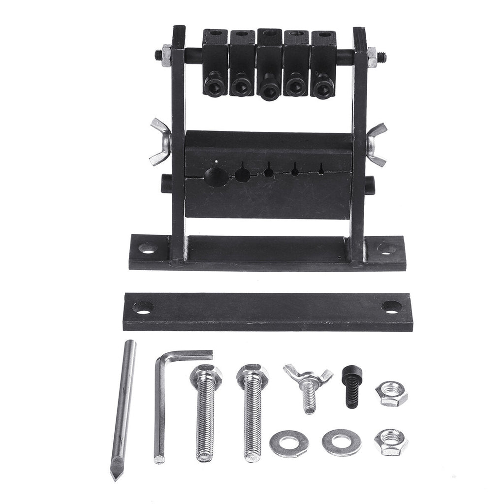 5 Size Holes Black Manual Cable Wire Stripper Machine for 1-30mm Diameter Wires