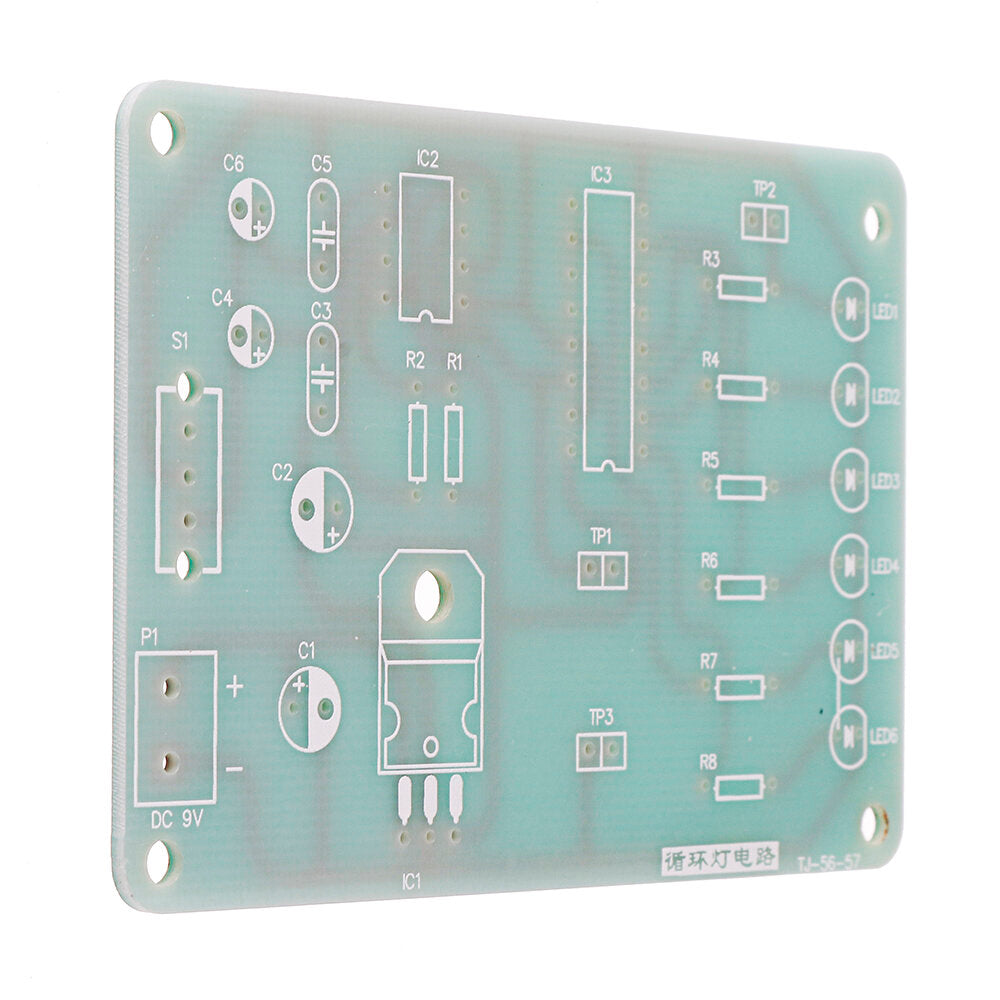 LED Adjustable Speed Circulating Light Circuit Kit Electronic Training DIY Parts