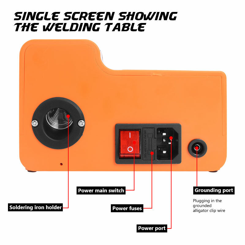 2 in 1 Hot Air Gun Soldering Station OLED Digital Adjustment Auto Sleep 1s-6s Fast Heating Repair Tool