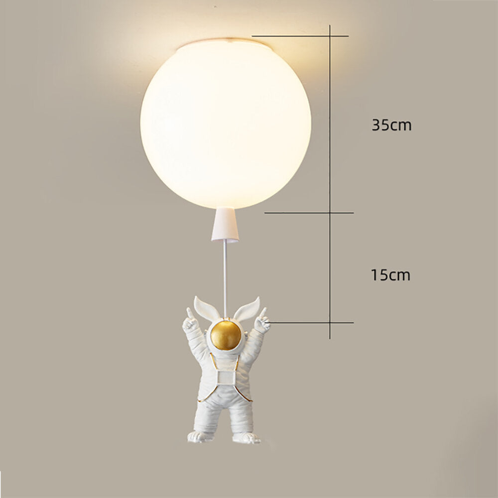 20CM/25CM/30CM/35CM E27 Nordic LED Ceiling Light Fixture Cartoon Astronaut Balloon Lamp For Children Nursery Room Bedroom Home Decor Modern Lighting