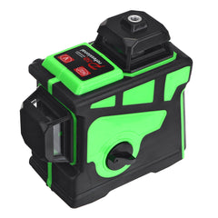 3D 12 Line Green Light Laser Level Digital Self Leveling 360 Rotary Measure