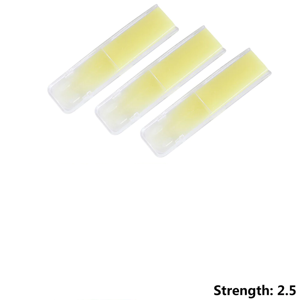 3Pcs Treble Saxophone Reeds Synthetic Resin 1.5/2.0/2.5 Reed Strength Sax Woodwind Instrument Plastic Parts Accessories