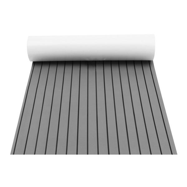 2400x900x6mm Marine Flooring Faux Teak EVA Foam Boat Decking Sheet Gray
