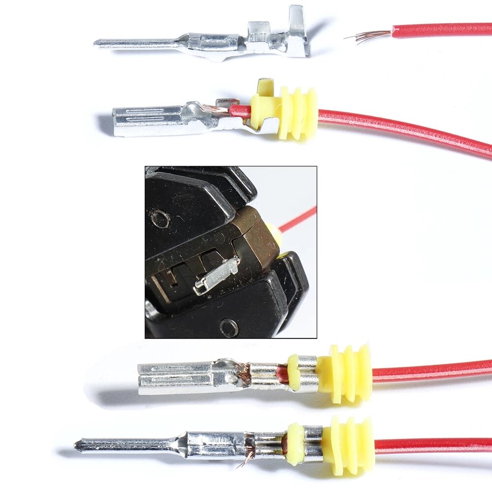 Car Electrical Wire Connector Plug Automotive Waterproof 1/2/3/4 Pin Motocycle Truck Harness Male Female Crimping Pliers