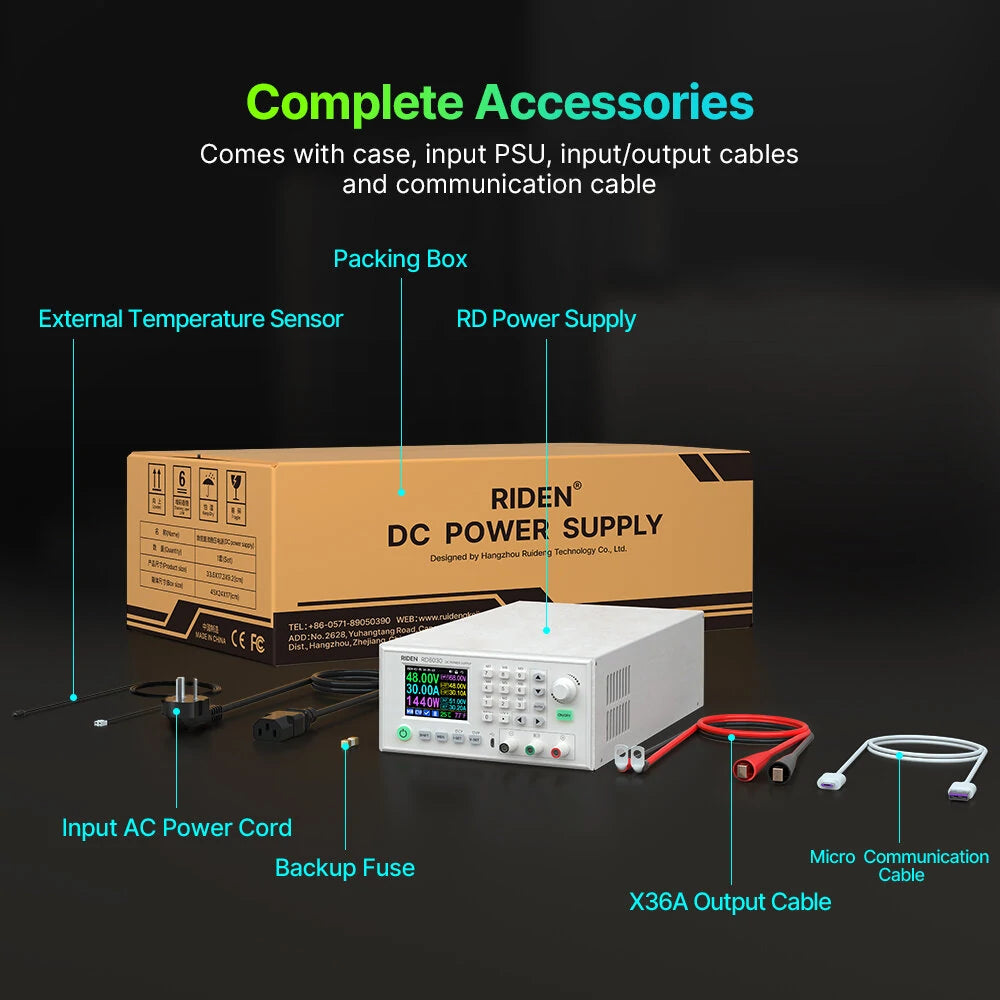 Assembled Set 60V 30A DC Voltage Step-down Stabilized Lab Power Supply Module Buck Adjustable Converter Battery Charging