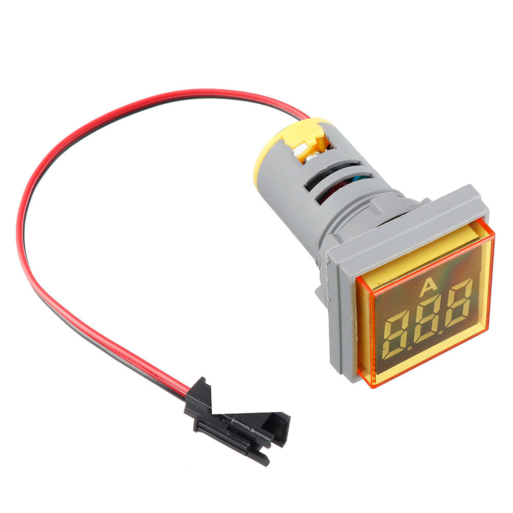 Square Ammeter Large Digital Tube Ammeter Indicator Light Ammeter Pack4