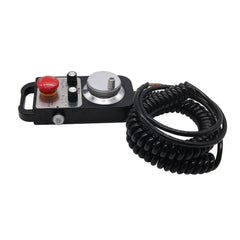 6 Axis CNC MPG Pendant Handwheel with Emergency Stop Switch Manual Pulse Generator for CNC Machine