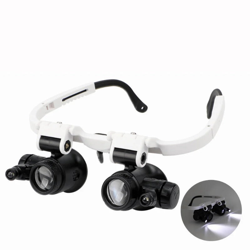8X/15X/23X Mini Foldable Magnifier With LED Light Stand Optical Instruments