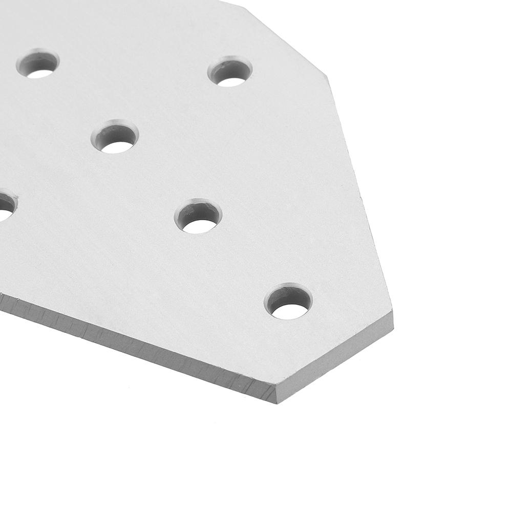 Aluminum 7 Holes Join Plate Corner Bracket for 2020 V-slot Aluminum Extrusions Profiles CNC Parts